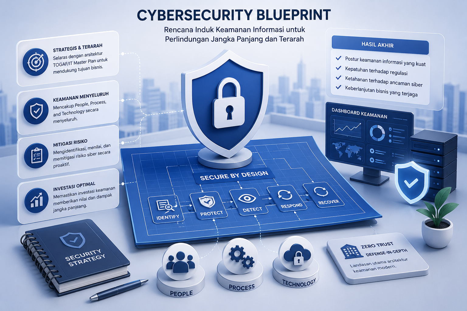 Ilustrasi Cybersecurity Blueprint